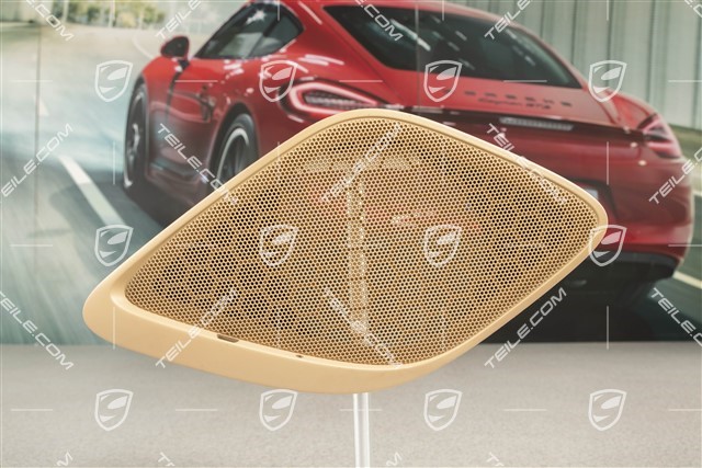 Side trim panel speaker cover / grille, Luxor Beige, R