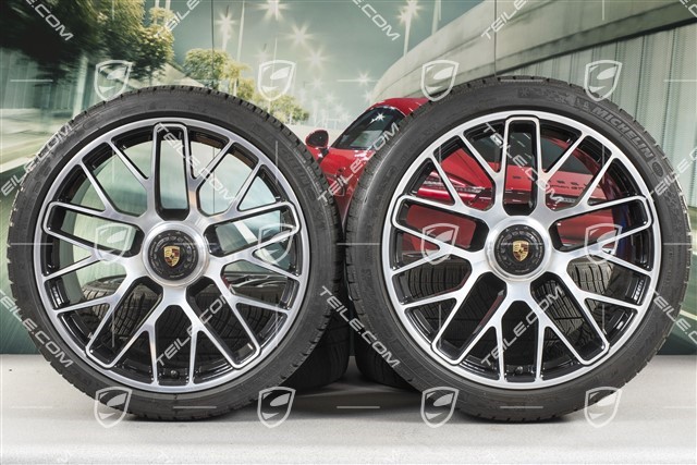 20" Turbo S central locking winter wheel set for Turbo S, wheels 8,5J x 20 ET51 + 11J x 20 ET59 + NEW Michelin Pilot Alpin PA4 winter tyres 245/35 R20+295/30 R20, TPMS