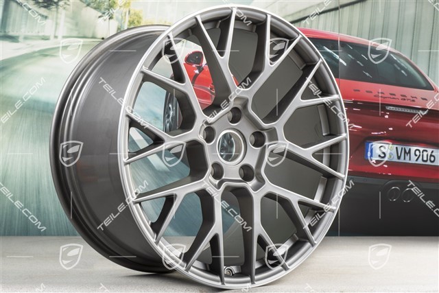 21-inch RS Spyder wheel rim, 11,5J x 21 ET67, platinum satin matt