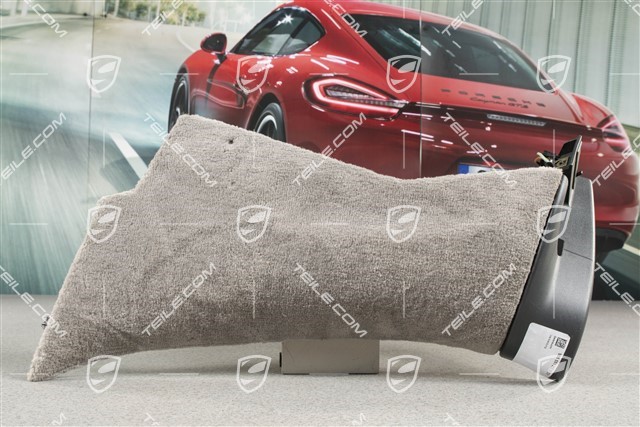 Interior carpet linig for Seat belt, Graphite grey, L
