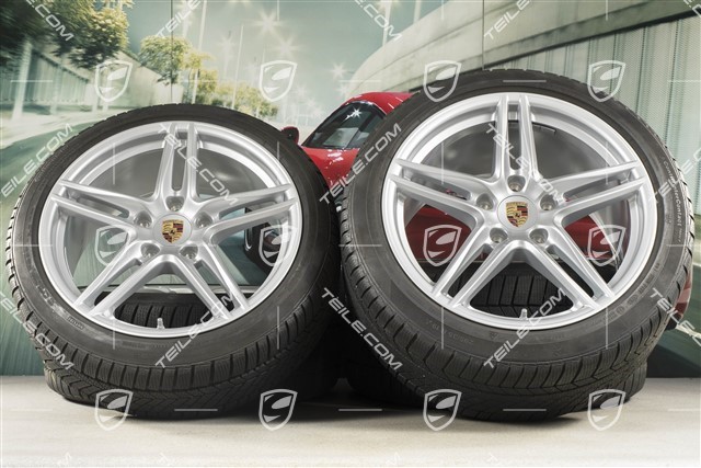 19-inch winter wheels set "Carrera", rims 8,5J x 19 ET50 + 11J x 19 ET77 +  Continental WinterContact TS 830P winter tyres 235/40 R19 + 295/35 R19