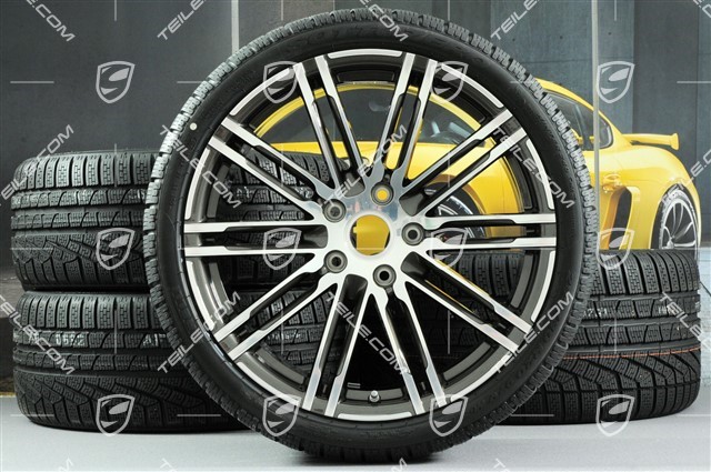 20-inch winter wheels set "Turbo", rims 8,5J x 20 ET51 + 11J x 20 ET52 + Pirelli winter tires 245/35 R20 + 295/30 R20, without TPM
