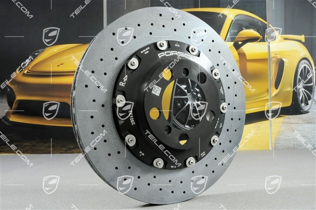 PCCB Ceramic brake kit, brake discs: 2x front + 2x rear, fixed callipers:2x front and 2x rear, pads, 991.2 GT3 / GT3RS / GT2RS
