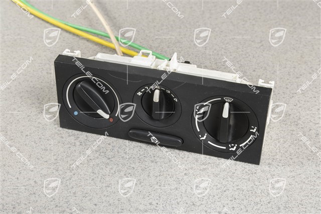 Heating system control unit / without A/C, gloss black