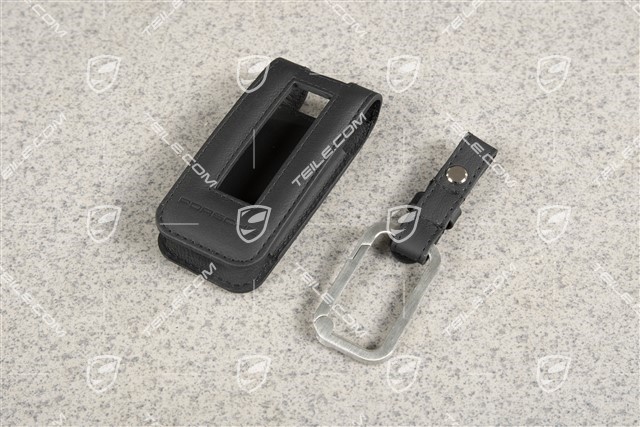 Key Case / Key pouch, leather, Black