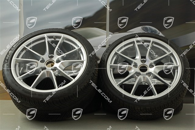 20-inch Carrera S (III) winter wheel set, 8,5J x 20 ET51 + 11J x 20 ET70, winter tyres 245/35 ZR20 + 295/30 ZR20, TPMS