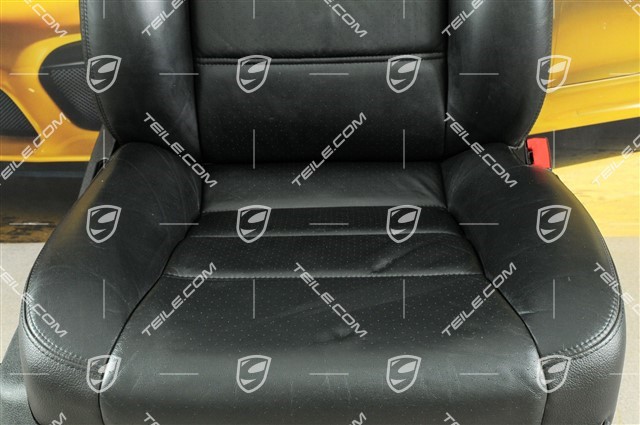 Seat, elect. adjustment, heating, Memory, Lumbar, leather, black, damage, R