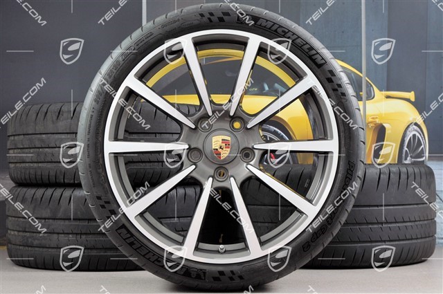 20-inch Carrera Classic II summer wheel set, 8,5J x 20 ET51 + 11J x 20 ET70 + NEW summer tires 245/35 ZR20 + 295/30 ZR20, with TPMS