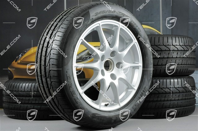 18-inch summer wheel set Panamera S, wheels 8J x 18 ET59 + 9J x 18 ET53 + tyres Pirelli P-Zero 245/50 18 + 275/45 18