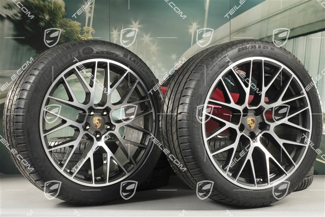21" RS Spyder Design summer wheel set, wheel rims 9,5J x 21 ET27 + 10J x 21 ET19 + Michelin summer tyres 265/40 R21 + 295/35 R21, with TPM