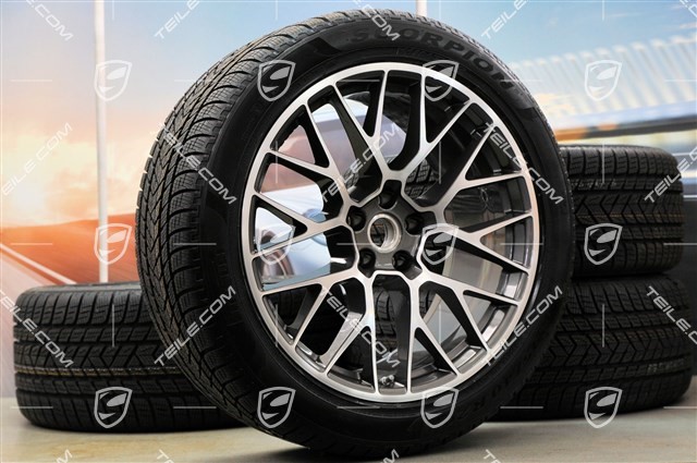20-inch "RS Spyder Design" winter wheels set, rims 9J x 20 ET26 + 10J x 20 ET19 + NEW Pirelli Scorpion Winter winter tyres 265/45 R 20 + 295/40 R 20, with TPMS