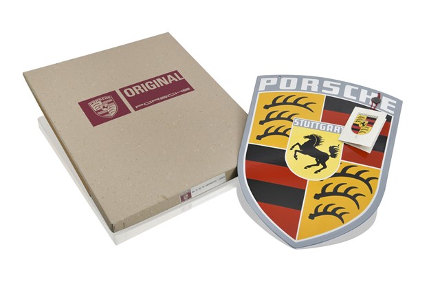 Porsche Classic szyld emaliowany - herb / godło Porsche, 45 x 38 cm