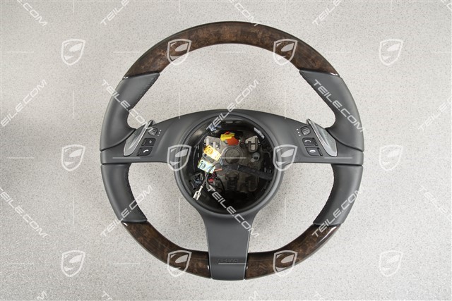 Steering wheel, Multi-Function, Heating, Selector lever, Black, Anthracite Birch