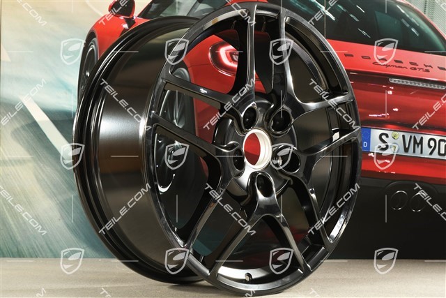 19-inch Carrera S II wheel, 8J x 19 ET57, black highgloss