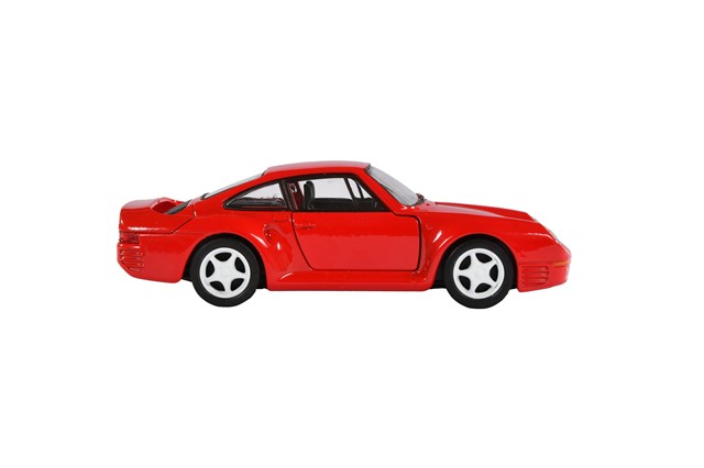 Pullback Porsche 959, Welly, scale 1:38