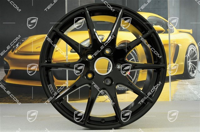 18-inch Panamera S wheel, 9J x 18 ET53, black high gloss