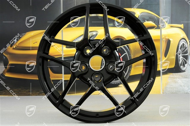 19-inch Carrera S II wheel, 8J x 19 ET57, black highgloss