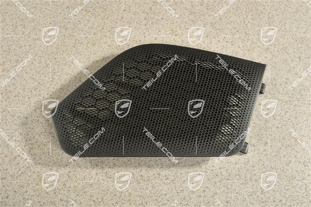 Door card speaker cover / grille, Black, L
