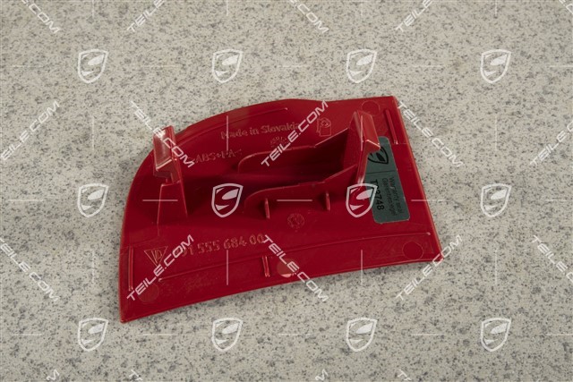 Door trim card / panel, blind plug / cap, Carrera red, R