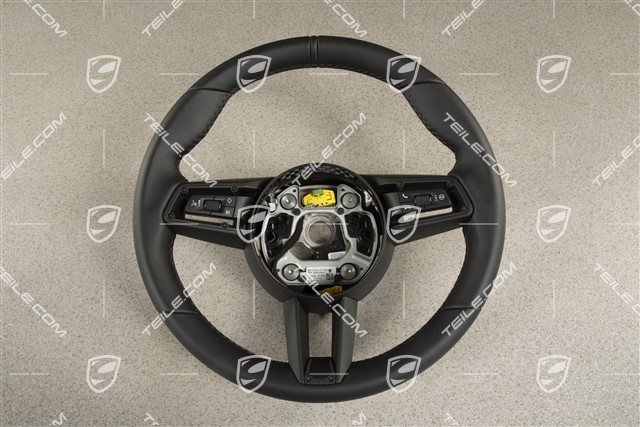 Sports Steering wheel GT leather, multifunction, black leather