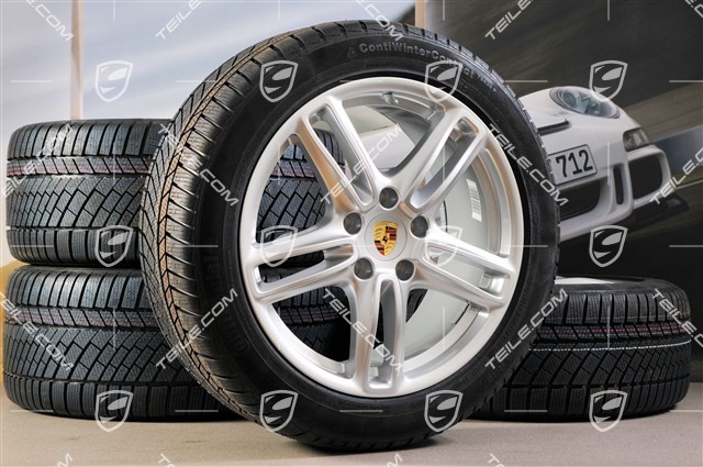 19-inch TURBO winter wheel set, wheels 9J x 19 ET 60 + 10J x 19 ET61 + tyres Continental 255/45 R19+285/40 R19, with TPM