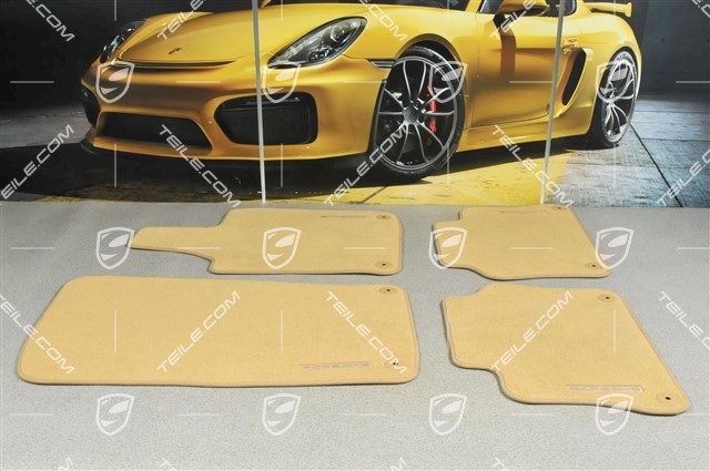 Floor mat set, velour, RL / UK-Version, Luxor Beige