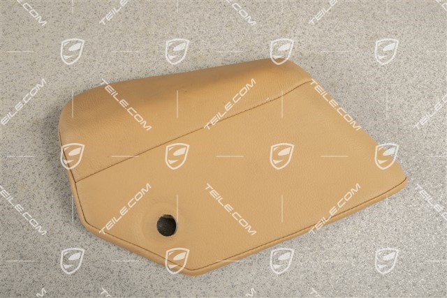 Rear seat cushion pad, Leather, Sand beige, R  / 7L5885701