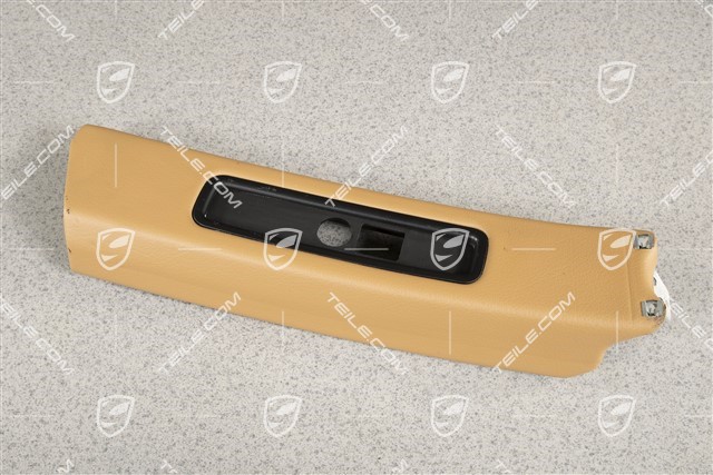 B-pillar lining / cover, Leatherette, Sand beige, Coupe, R