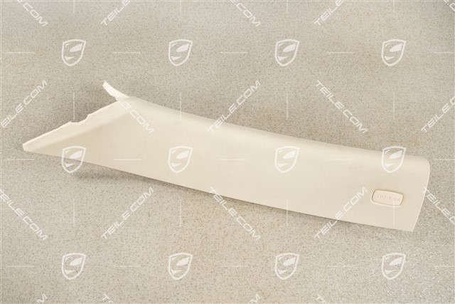 A-pillar lining / trim / cover, Upper, cloth Cream, L
