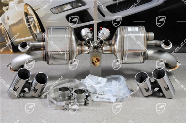 Exhaust system, sport version set, C2S/C4S (3,8L), incl. 2x sport pipes