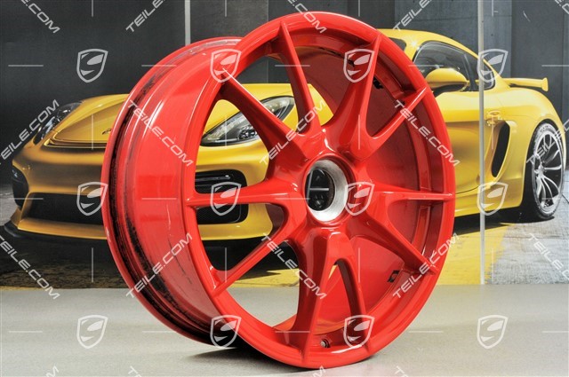 19-inch GT3 wheel, central locking, 8,5J x 19 ET53, Guards Red