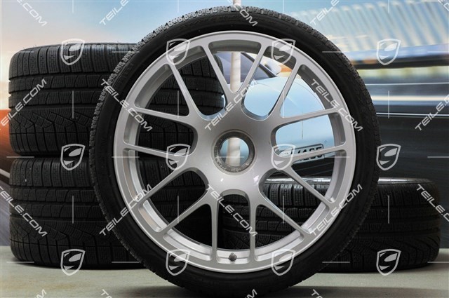 19-inch winter wheel set, RS Spyder, central locking, wheels: 8,5J x 19 ET56 + 11J x 19 ET51 + NEW winter tyres: 235/35 R19 + 295/30, with TPM