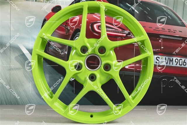 19-inch Carrera S II wheel, 8J x 19 ET57, Lizard green
