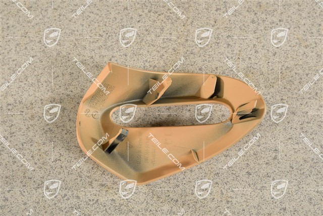 Convertible, seat belt cover / trim / rosette, Sand beige, L