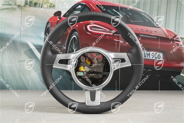 Steering wheel, SPORT DESIGN, manual transmission, Leather Black
