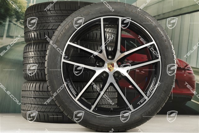 20-inch "Macan S" summer wheels set, rims 9J x 20 ET26 + 10J x 20 ET19 + Michelin summer tyres 265/45 R20 + 295/40 R20, with TPMS