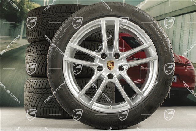 20-inch Cayenne Sport winter wheel set, rims 9J x 20 ET50 + 10,5J x 20 ET64 + Continental winter tyres 275/45 R20 + 305/40 R20, with TPMS