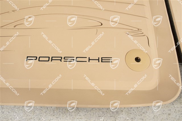 All-weather floor mats, rubber - Panamera G2 set, luxor beige