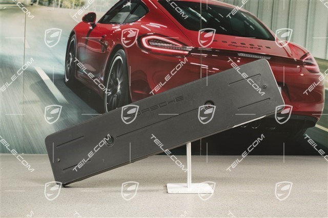Front bumper licence plate support / holder