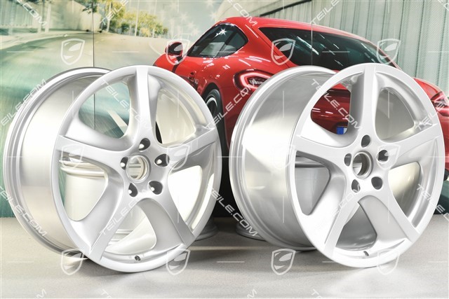 20-inch Cayenne SportTechno wheel set, front 9-inch + rear 10-inch