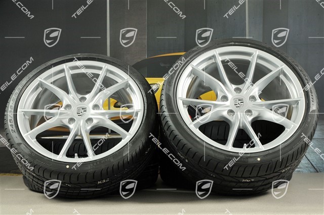 20-inch summer wheels set Carrera S IV, rims 8,5 J x 20 ET49  + 11,5 J x 20 ET56 + tyres 245/35 ZR 20+305/30 ZR20, with TPM