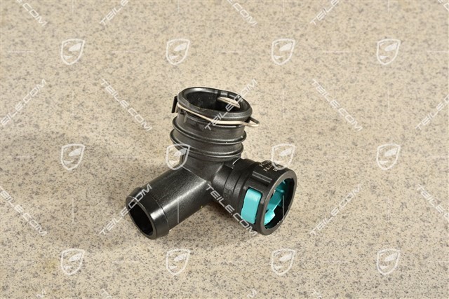 Cooling system overflow hose adapter / quick coupling