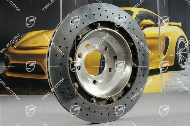 PCCB ceramic disc brake, yellow calliper, L
