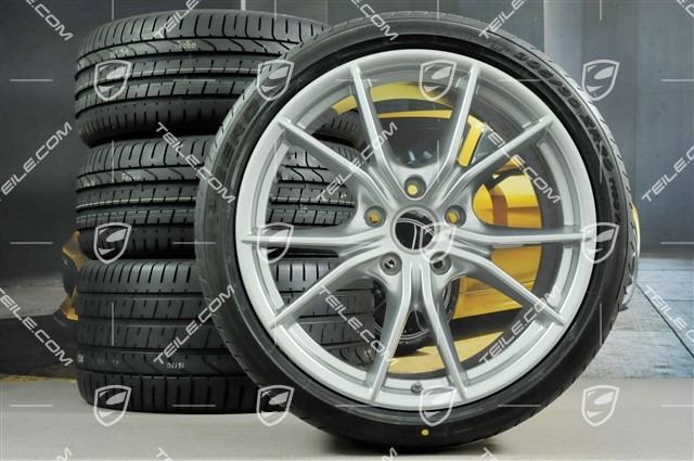 20-inch Carrera S (IV) summer wheels set, rims 8,5 J x 20 ET49 + 11,5 J x 20 ET76 + summer tires 245/35 R20 + 305/30 R20, with TPM