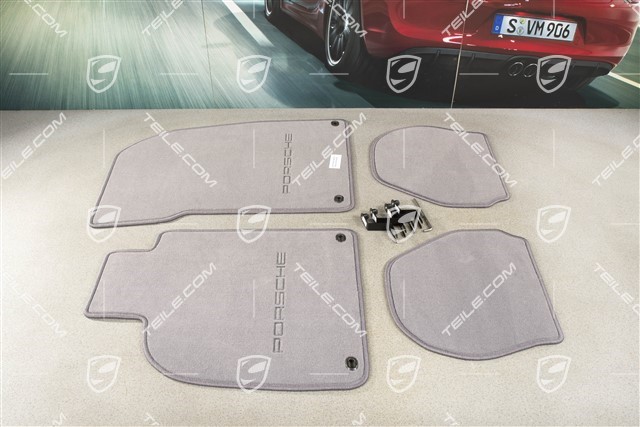 Set of floor mats, Classic grey