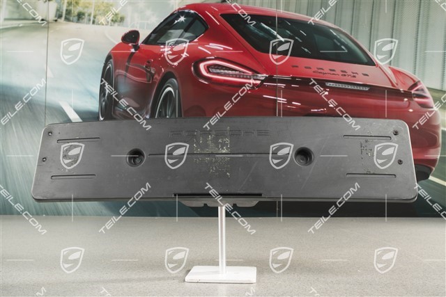 Front bumper number / licence plate support, black matte