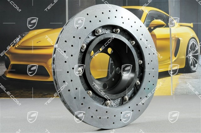 PCCB Ceramic brake kit, brake discs: 2x front + 2x rear, fixed callipers:2x front and 2x rear, pads, 991.2 GT3 / GT3RS / GT2RS