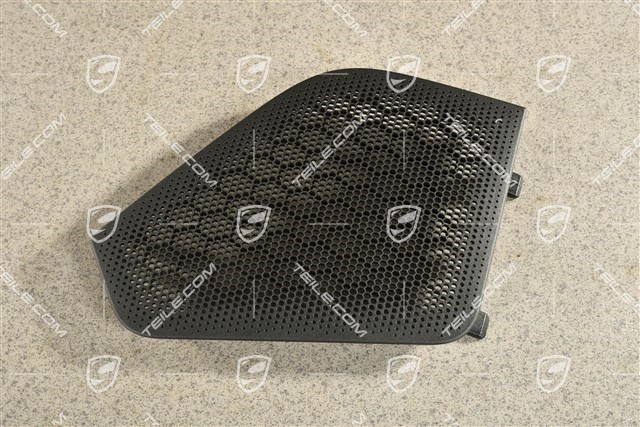 Rear door card speaker cover / grille, Black, L
