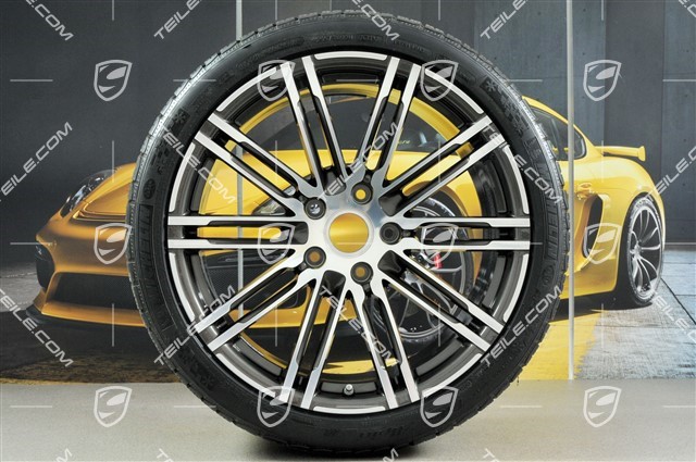 20-inch winter wheels set "Turbo", used rims 8,5J x 20 ET51 + 11J x 20 ET56 + NEW Michelin Pilot Alpin PA4 N1 winter tires 245/35 R20 + 295/30 R20, with TPM