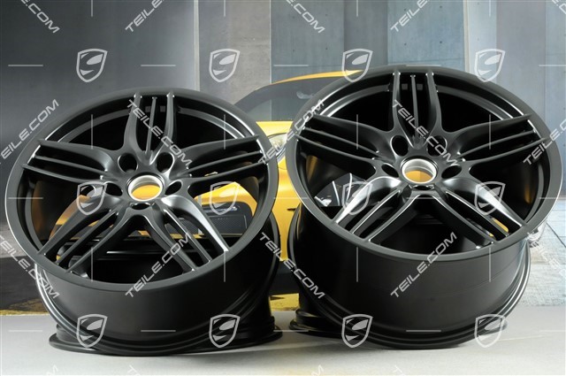 20" Sport Design wheel rim set, 8,5J x 20 ET51 + 11J x 20 ET52, black satin matt